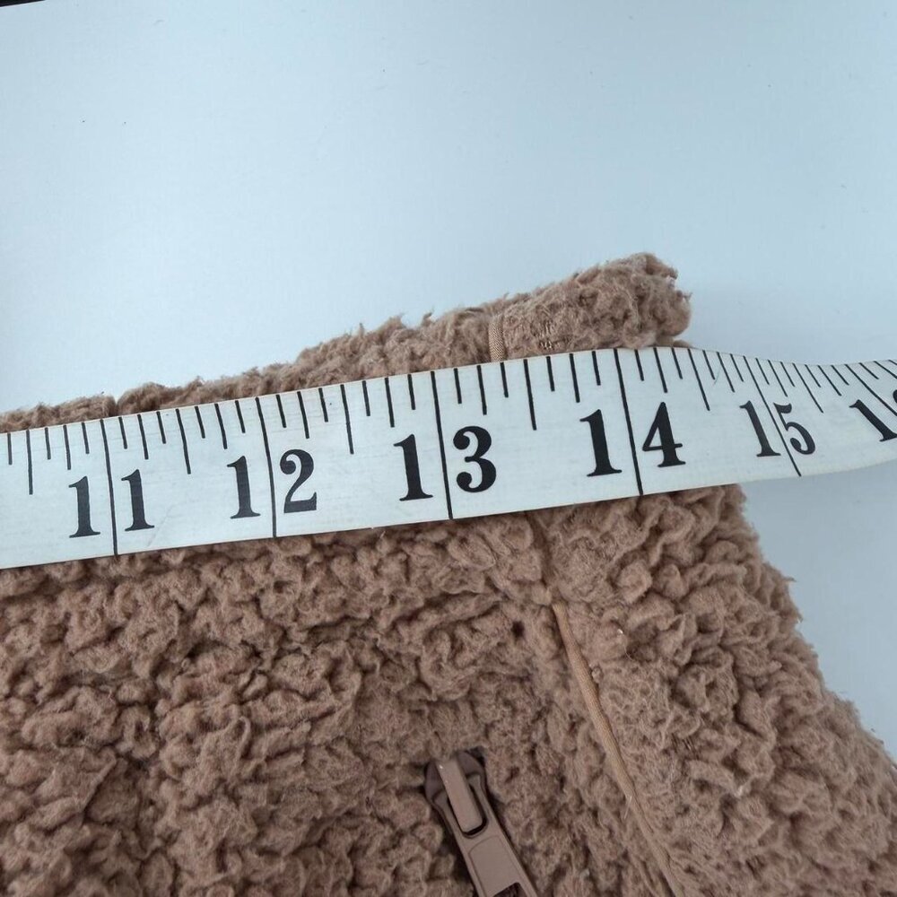 Skims Teddy Sherpa Fleece Joggers Size S Tigers Eye Tan Brown - Picture 6 of 6